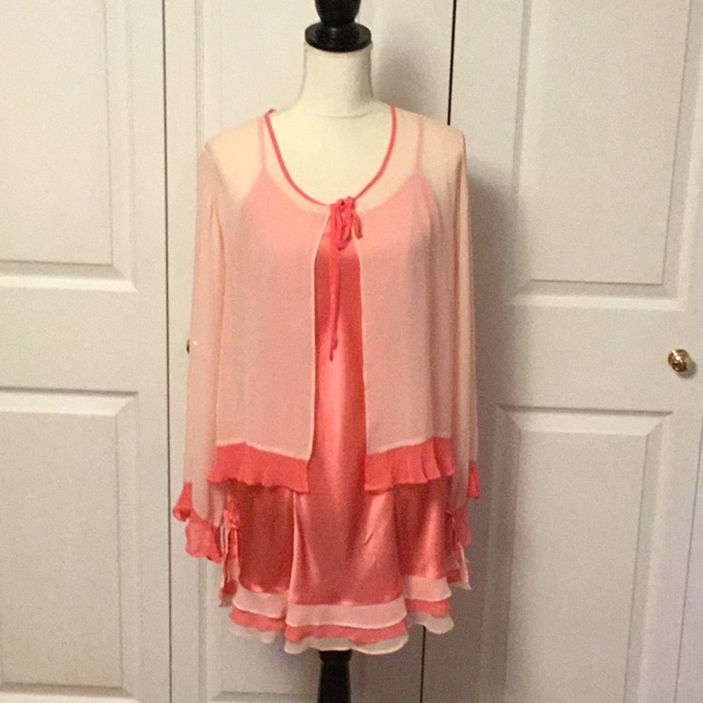 Sarah Spencer Intimates Pink Layered Pajamas